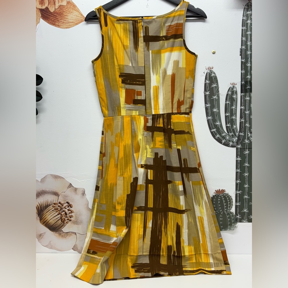 TABITHA Anthropologie Brushstroke Print Sheath Dress - Picture 3 of 15